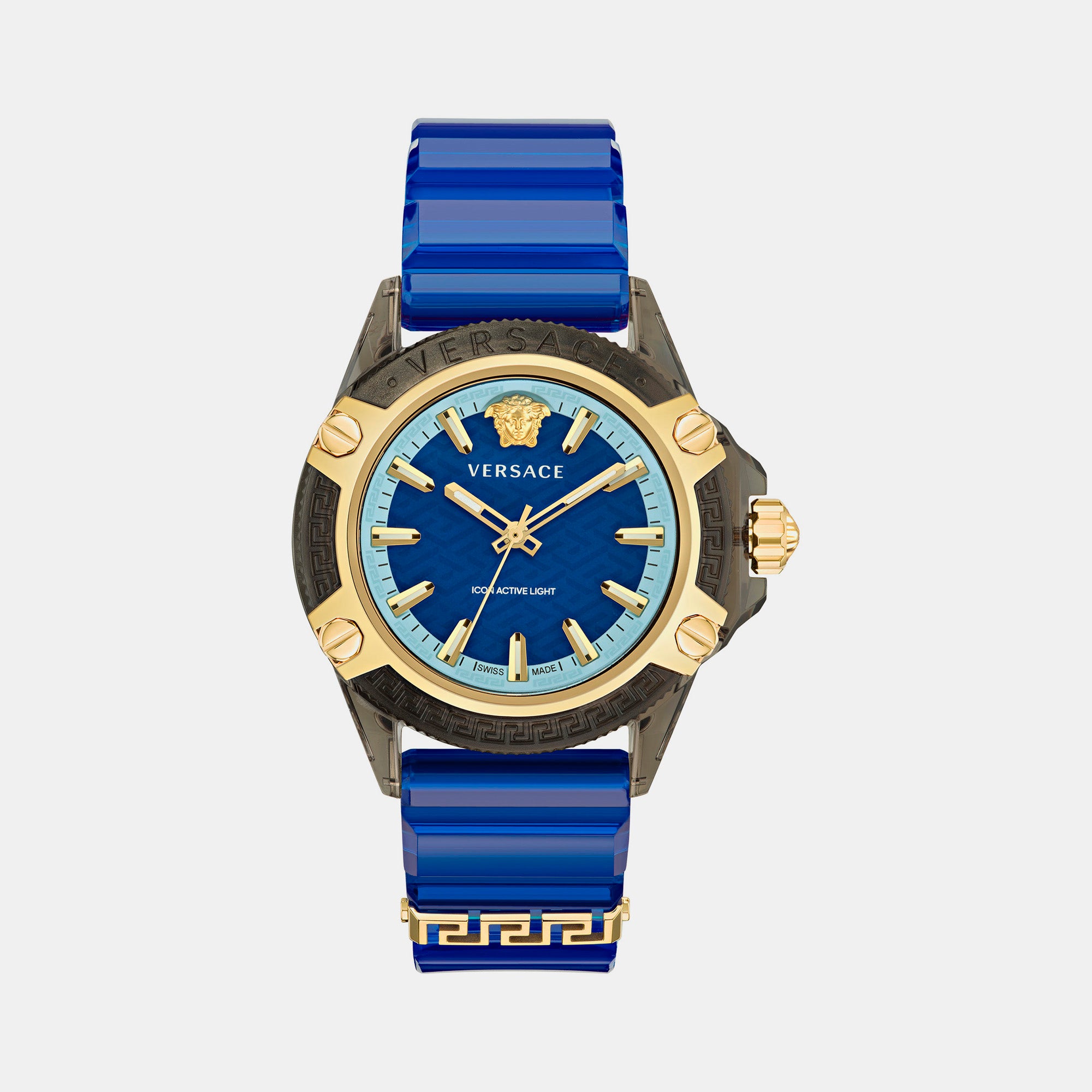 Versace Round Blue Analog watch