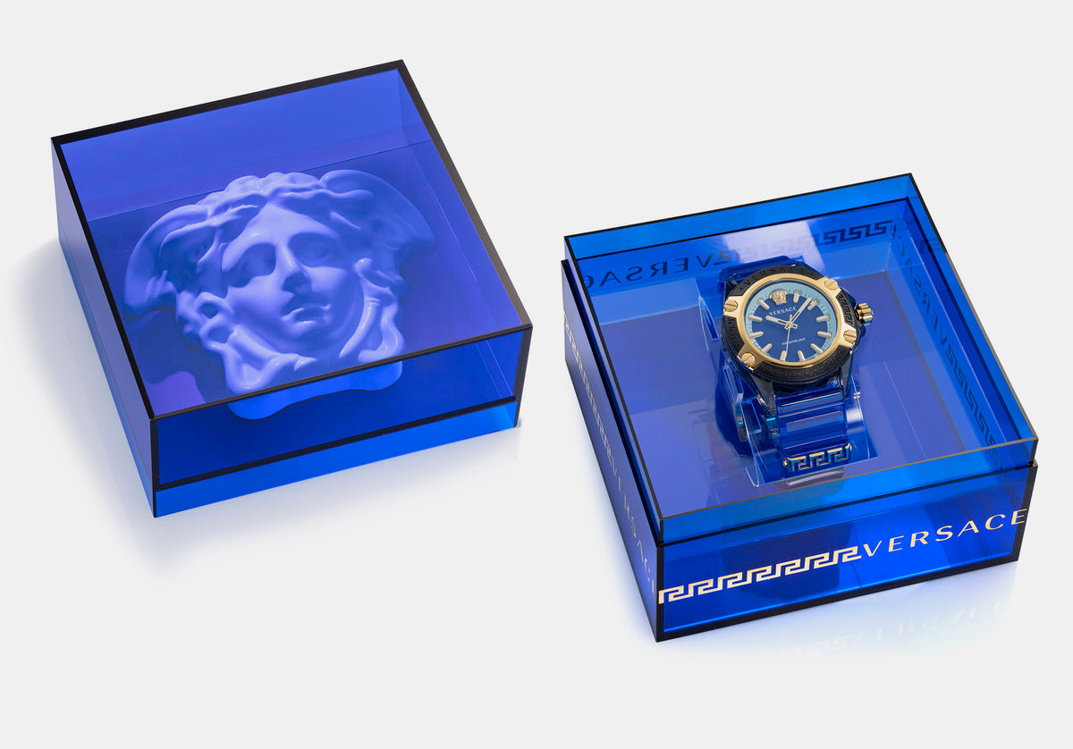 Versace Rubber Blue watch