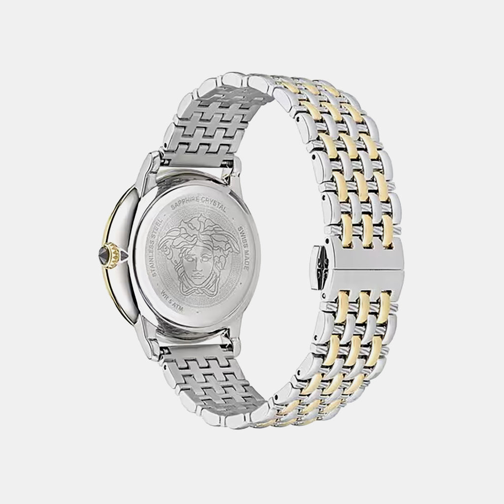 Medusa Alchemy(Wc-6F) Women Quartz Silver Dial Analog Stainless Steel Watch VE6F00423