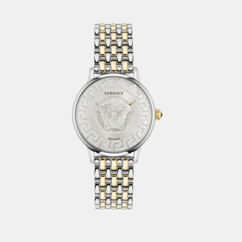 Versace Round Silver Analog watch