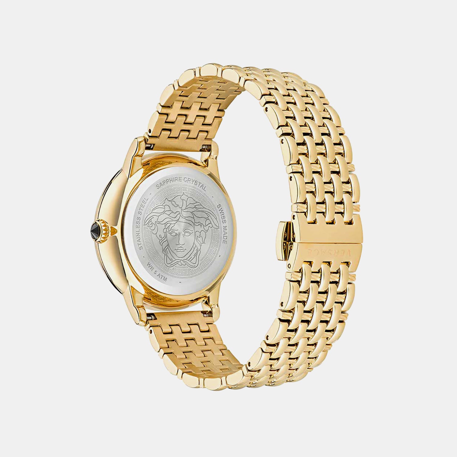 Medusa Alchemy(Wc-6F) Women Quartz Gold Dial Analog Stainless Steel Watch VE6F00623