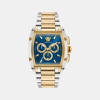 Dominus Men Quartz Blue Dial Chronograph Stainless Steel Watch VE6H00723