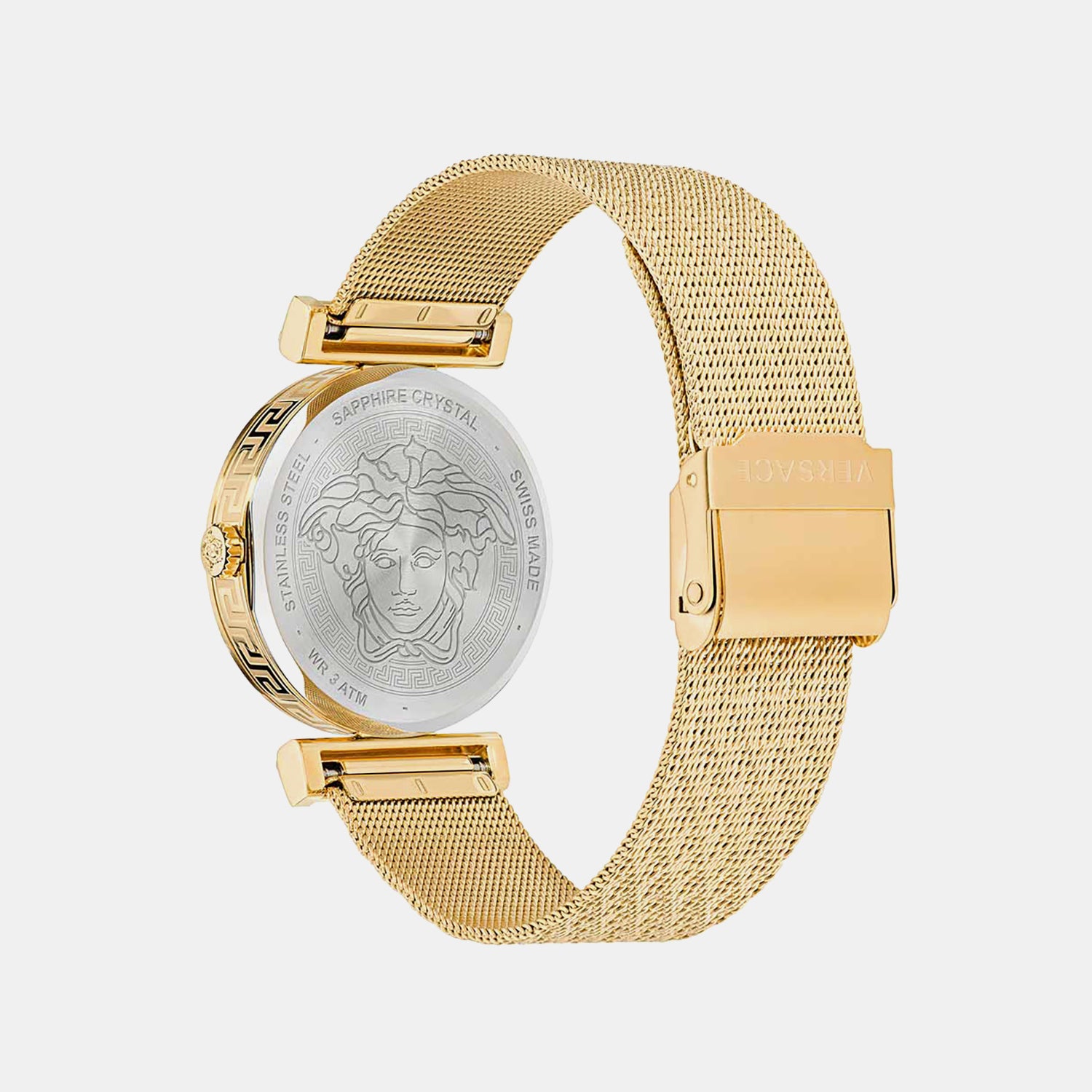 Versace Regalia(Wc-6J) Women Quartz Black Dial Analog Mesh Watch VE6J00723