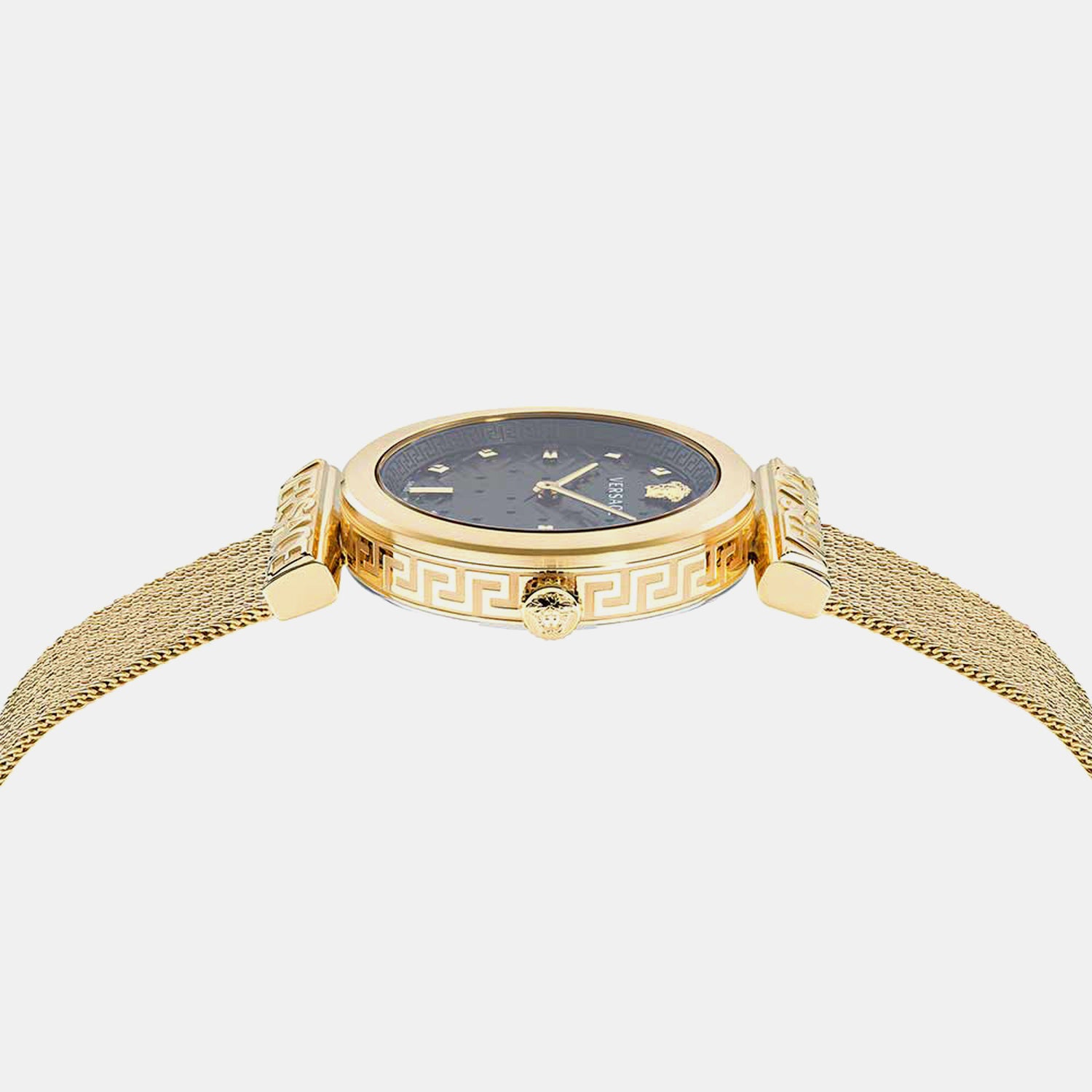 Versace Regalia(Wc-6J) Women Quartz Black Dial Analog Mesh Watch VE6J00723