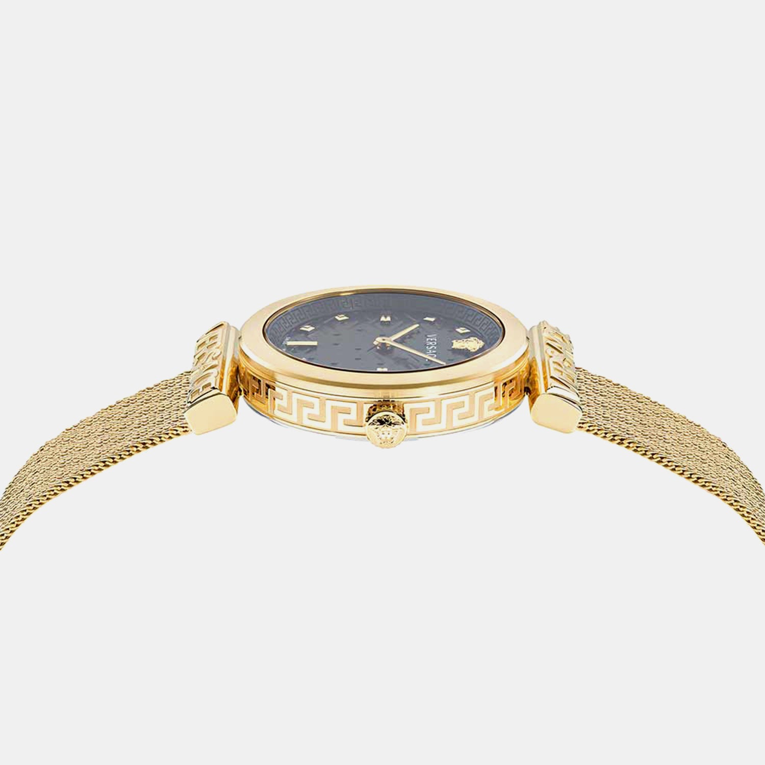 Versace Regalia(Wc-6J) Women Quartz Black Dial Analog Mesh Watch VE6J00723