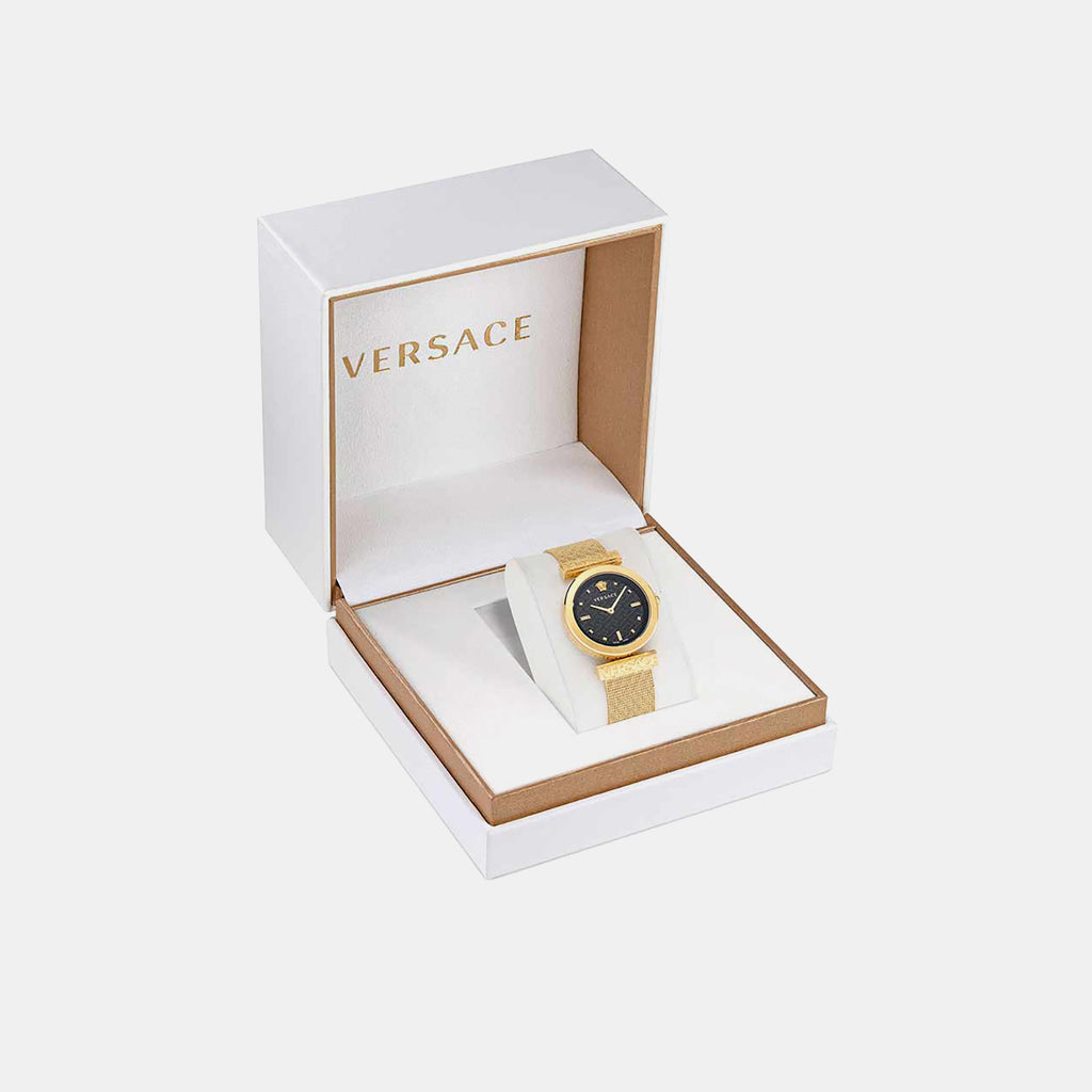Versace Regalia(Wc-6J) Women Quartz Black Dial Analog Stainless Steel Watch VE6J00723