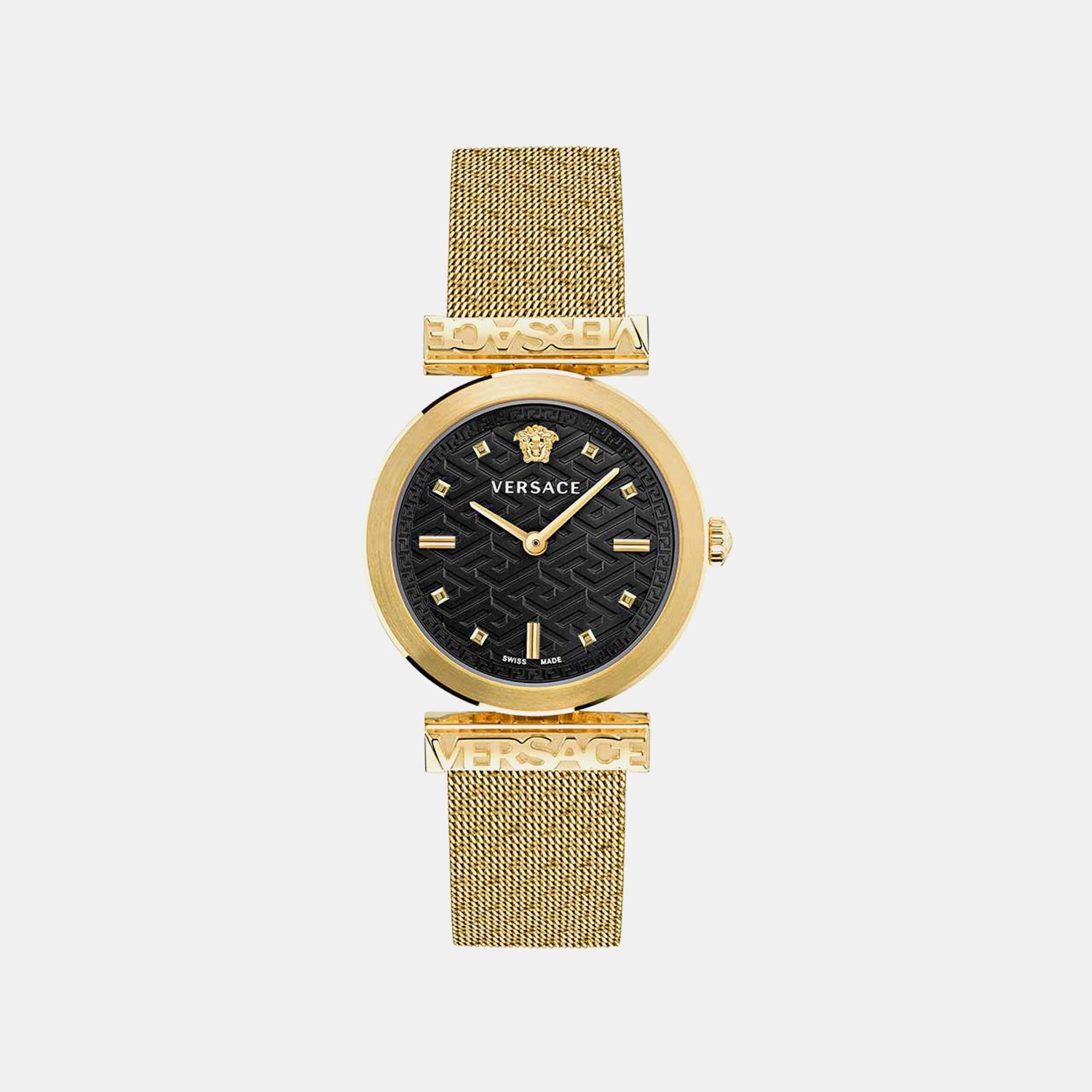 Versace Regalia(Wc-6J) Women Quartz Black Dial Analog Mesh Watch VE6J00723