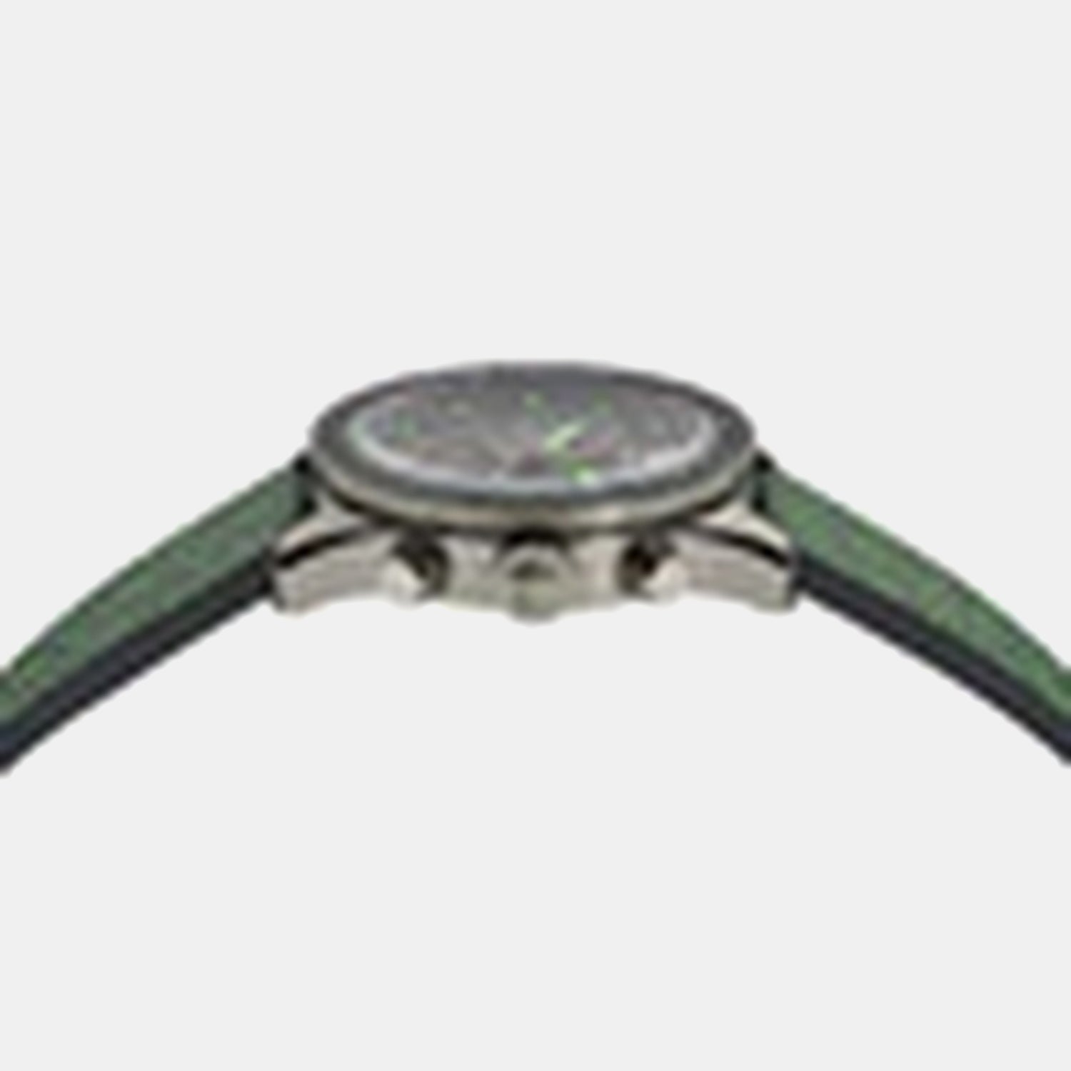 Greca Dome Men Quartz Black Dial Chronograph Leather Watch VE6K00223