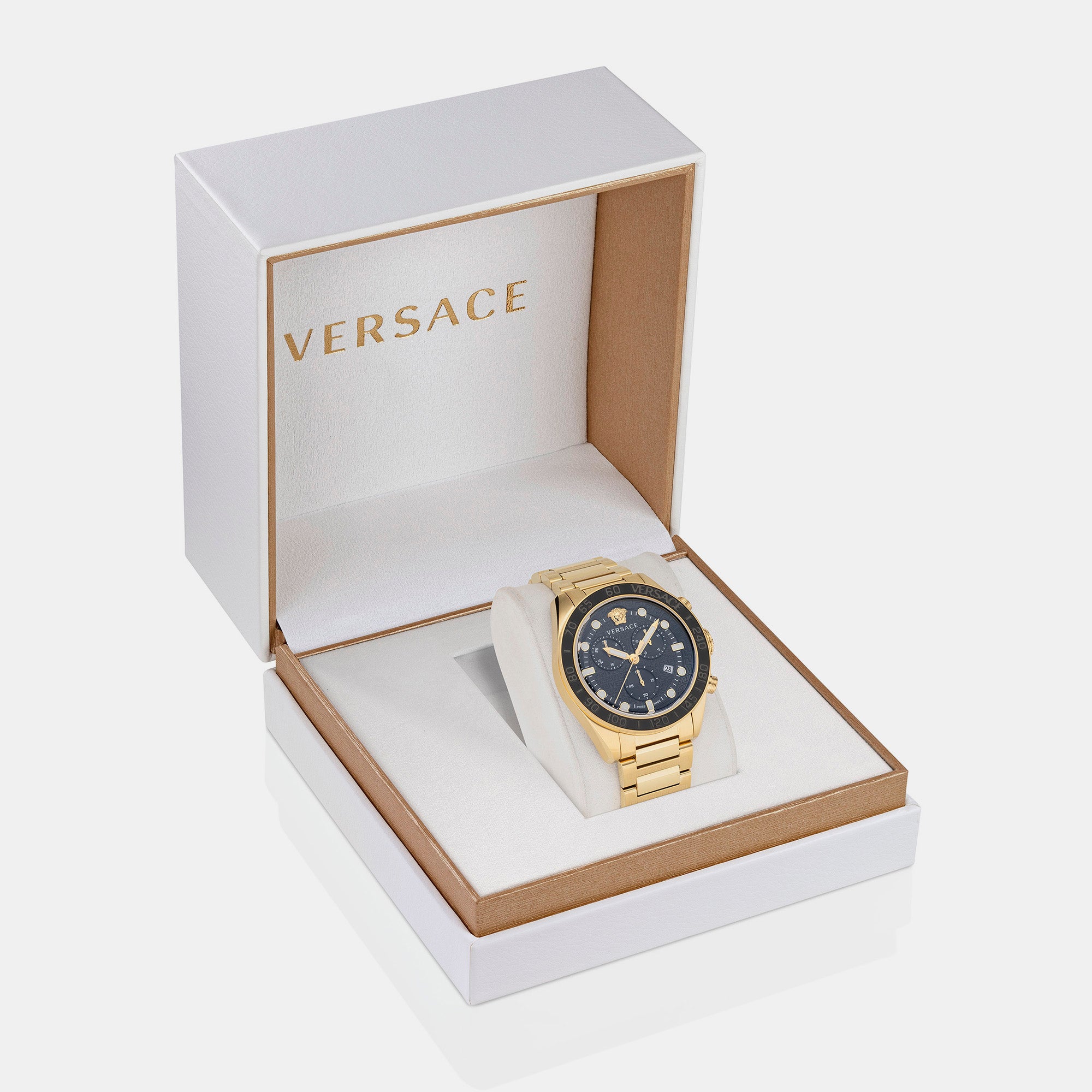 Versace Brass Round watch