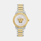 Medusa Deco Women Quartz Silver Dial Analog Stainless Steel Watch VE7B00423