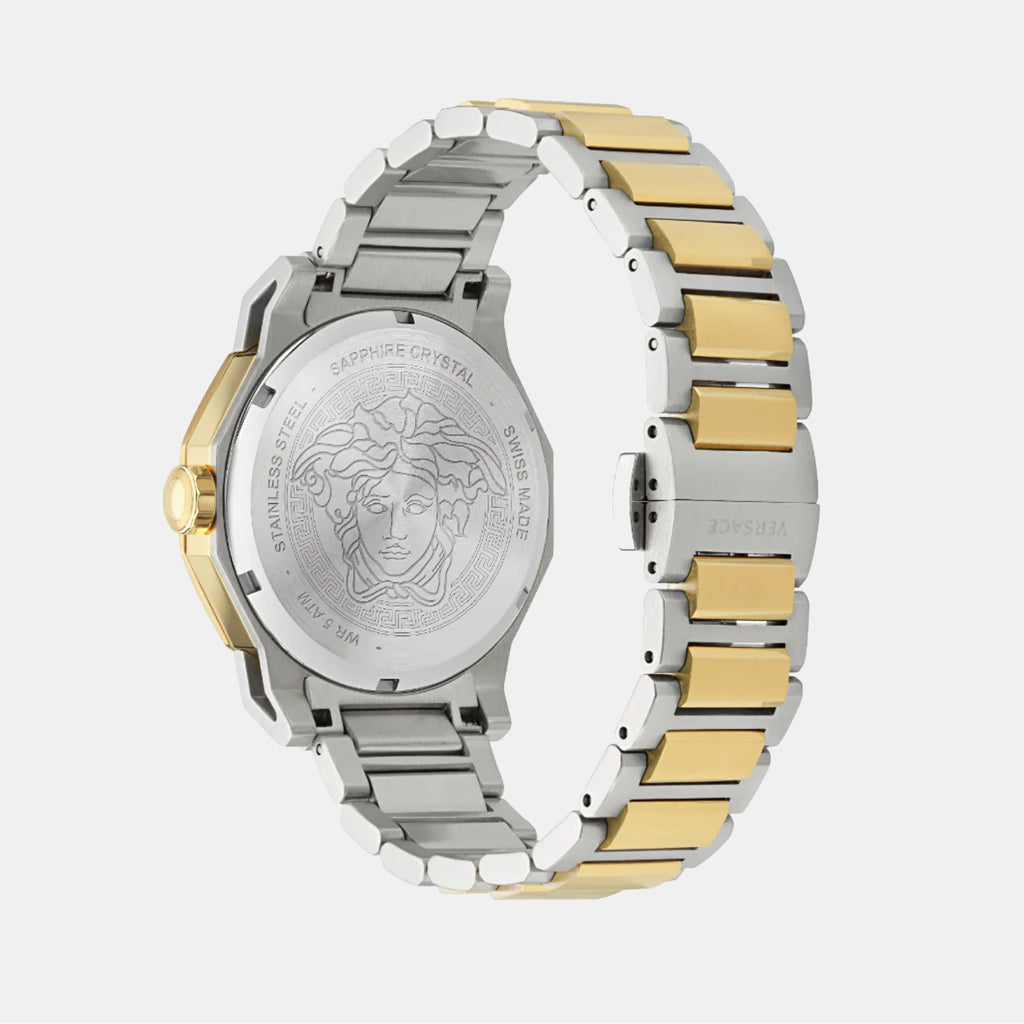 Medusa Deco Women Quartz Silver Dial Analog Stainless Steel Watch VE7B00423