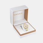 Medusa Deco Women Quartz Silver Dial Analog Stainless Steel Watch VE7B00423