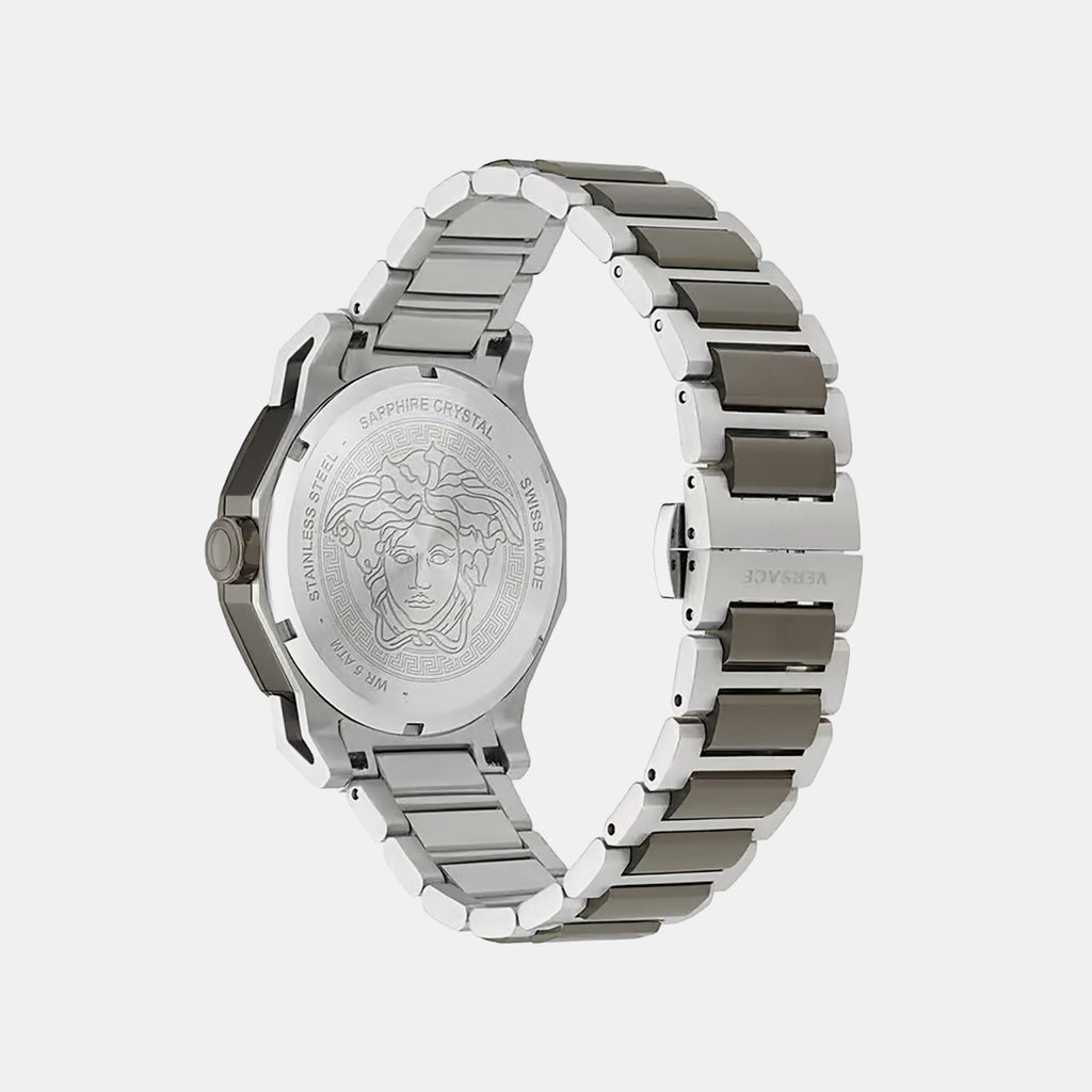 Women Quartz Purple Dial Analog Stainless Steel Watch VE7B00523