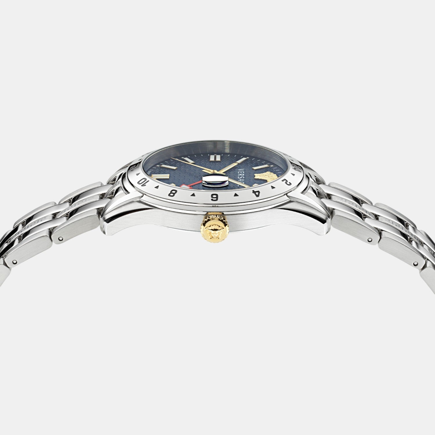 Greca Time Men Quartz Blue Dial Analog Stainless Steel Watch VE7C00523