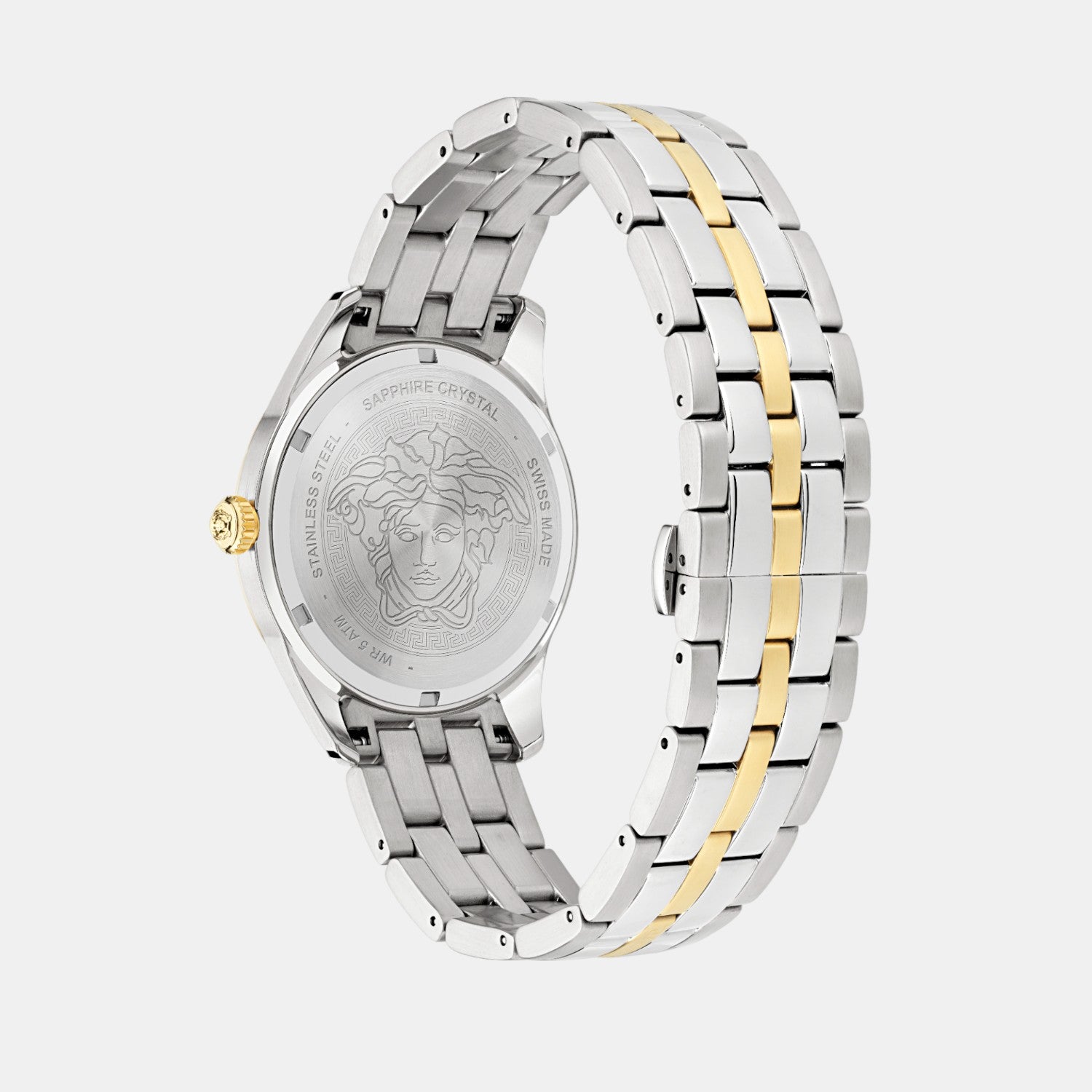 Greca Time Men Quartz Green Dial Analog Stainless Steel Watch VE7C00623