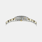 Men Quartz Silver White Dial Analog Stainless Steel Watch VE7D00323