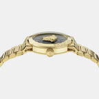 Medusa Infinite Men Quartz Black Dial Analog Stainless Steel Watch VE7E00623