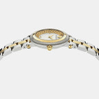 Greca Women Quartz White Dial Analog Stainless Steel Watch VE7F00423