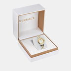 Greca Women Quartz White Dial Analog Stainless Steel Watch VE7F00423