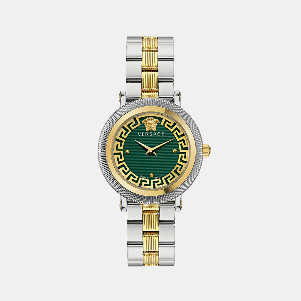 Versace Women Round Green watch