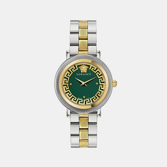 Female Green Analog Stainless Steel Watch VE7F00523