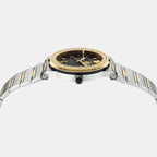 Greca Logo Moonphase Unisex Quartz Blue Dial Analog Stainless Steel Watch VE7G00223