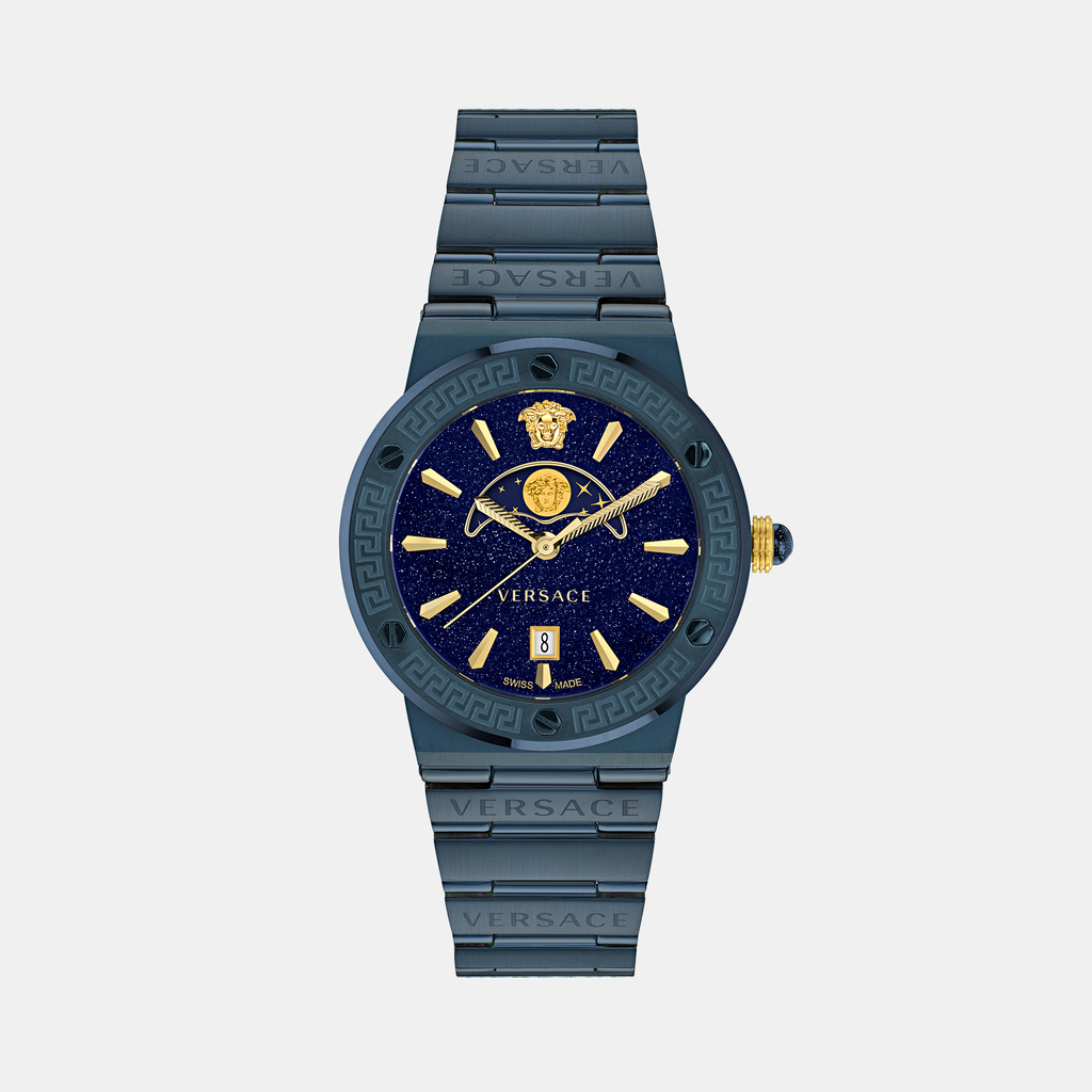 Versace Round Blue Analog watch