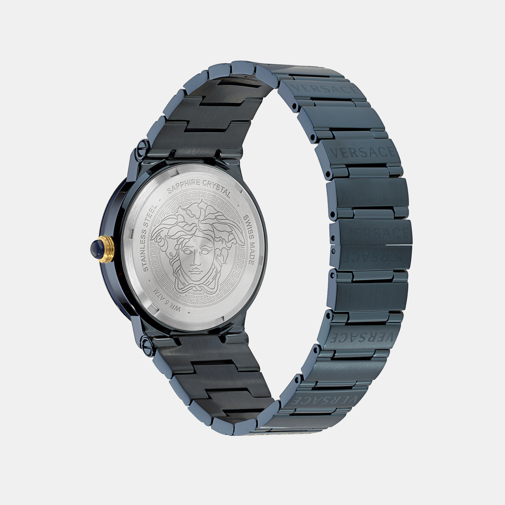Versace Unisex Round Blue watch