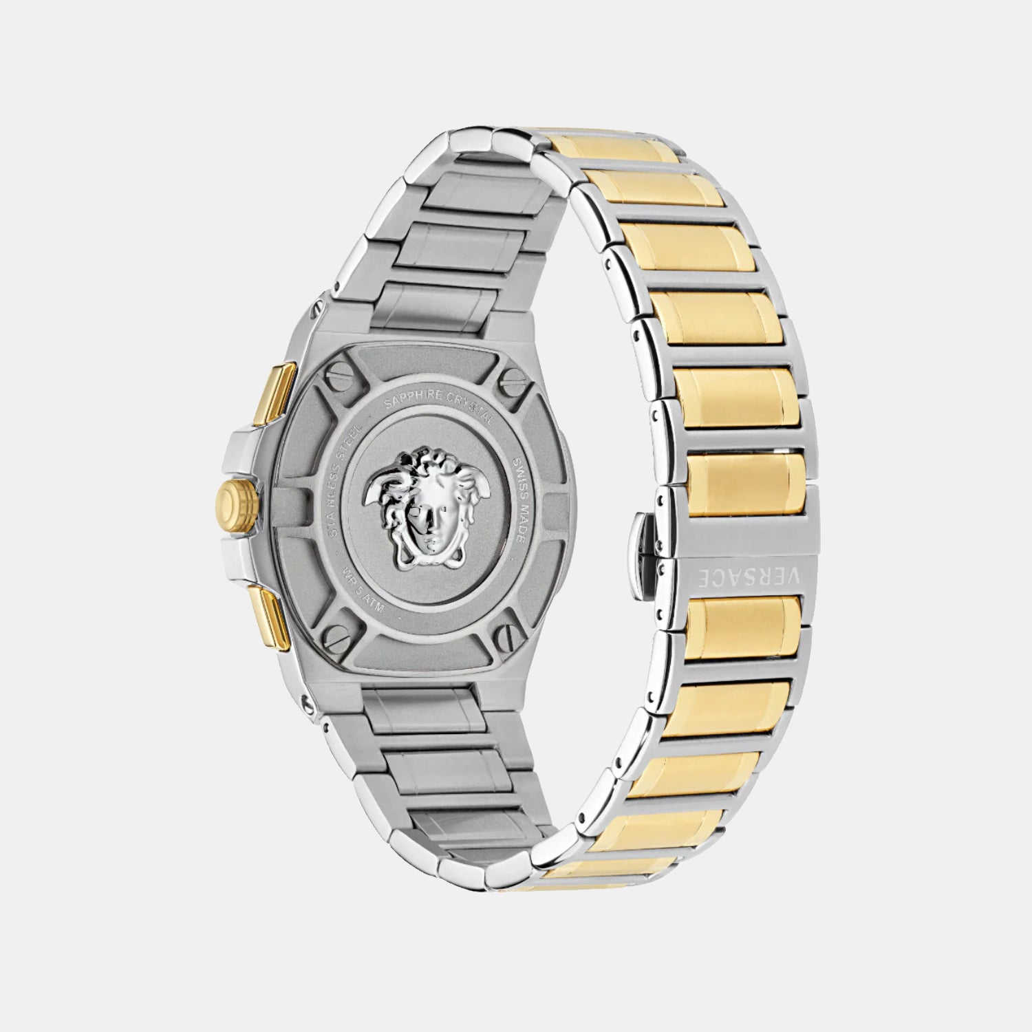 Greca Men Quartz Green Dial Chronograph Stainless Steel Watch VE7H00523