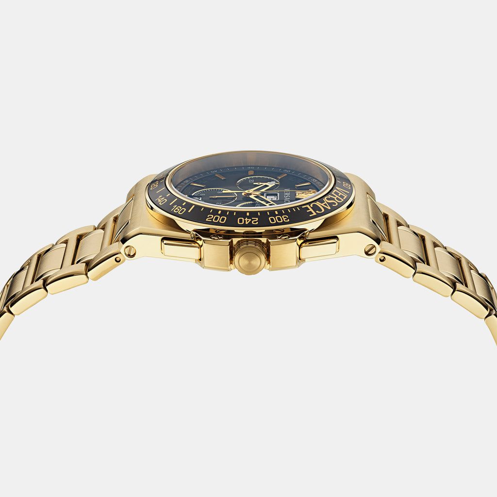 Versace Men Round Black watch