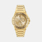 Greca Extreme Men Quartz Gold Dial Chronograph Stainless Steel Watch VE7H00723