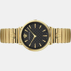V-Circle Lady New Ed. Women Quartz Black Dial Analog Stainless Steel Watch VE8104722