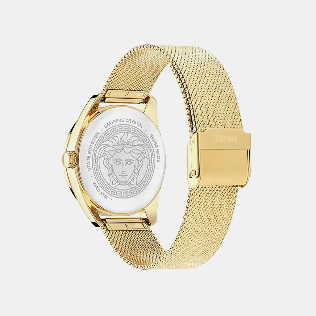 Women Quartz Two Tone Dial Analog Stainless Steel Watch VE8A00424