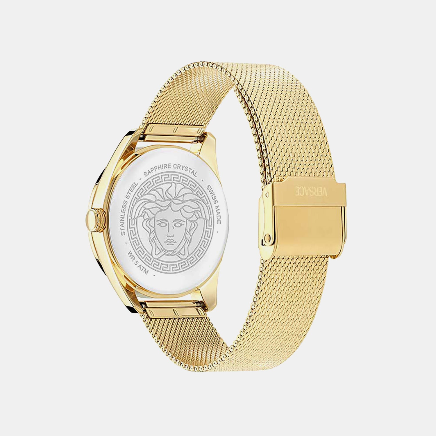 Women Quartz Two Tone Dial Analog Stainless Steel Watch VE8A00424