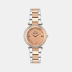 Women Quartz Rose Gold Dial Analog Stainless Steel Watch VE8B00424