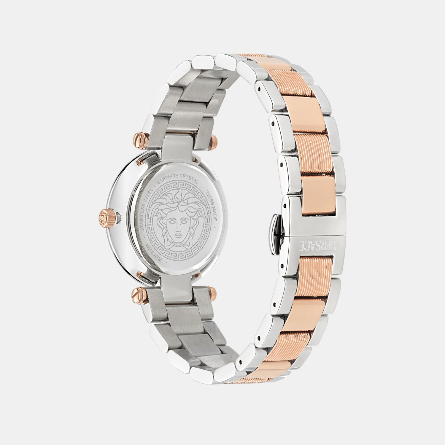 Women Quartz Rose Gold Dial Analog Stainless Steel Watch VE8B00424