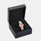 Women Quartz Rose Gold Dial Analog Stainless Steel Watch VE8B00424