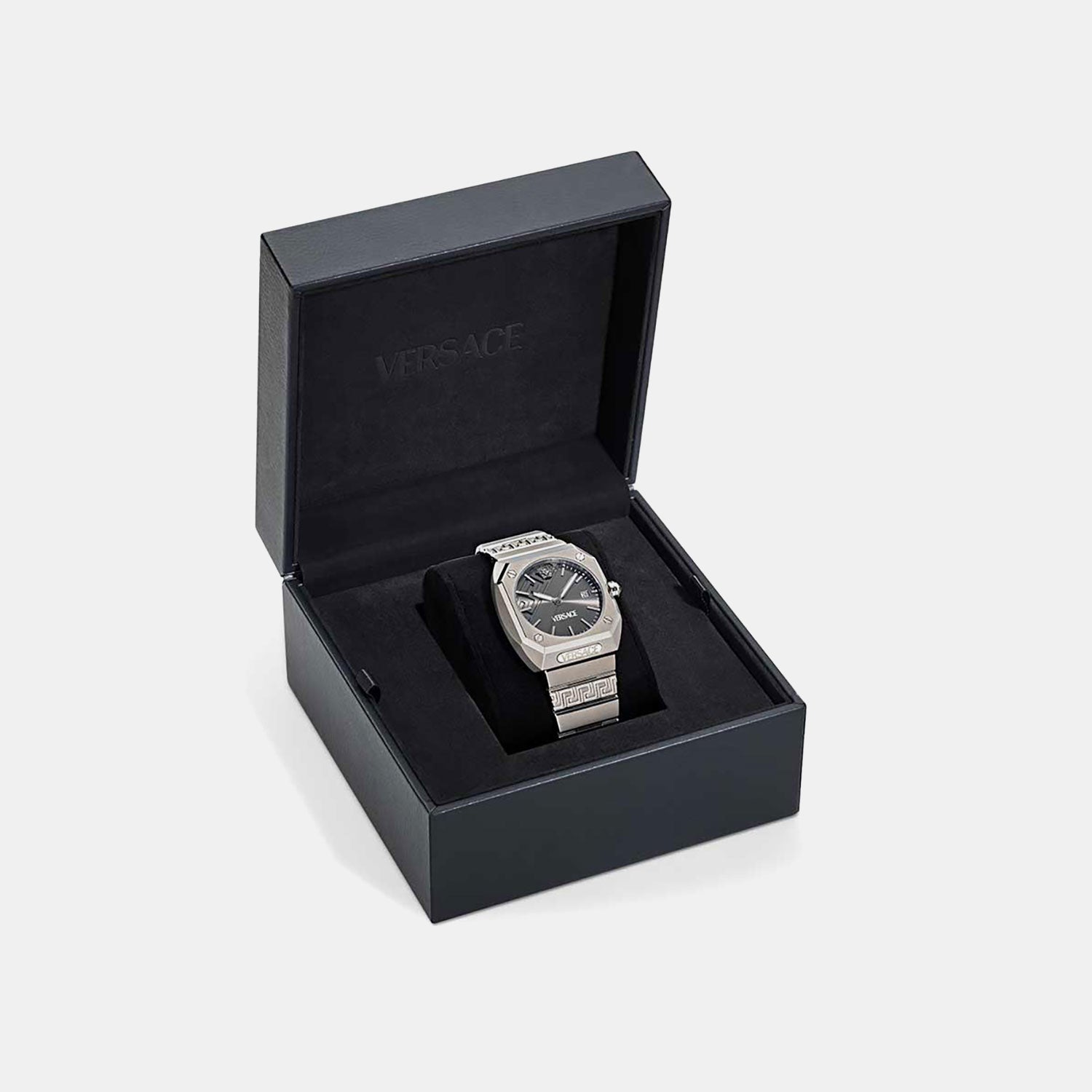 Men Quartz Grey Dial Analog Titanium Watch VE8F00524