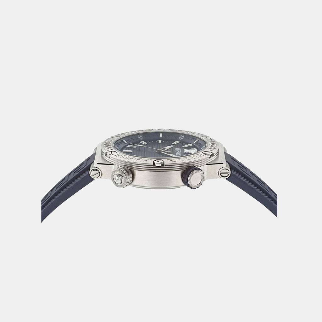 Men Quartz Two Tone Dial Analog Recycled PU Watch VE8G00124