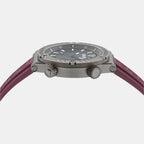 Greca Logo Diver Men Quartz Black Dial Analog Recycled PU Watch VE8G00224