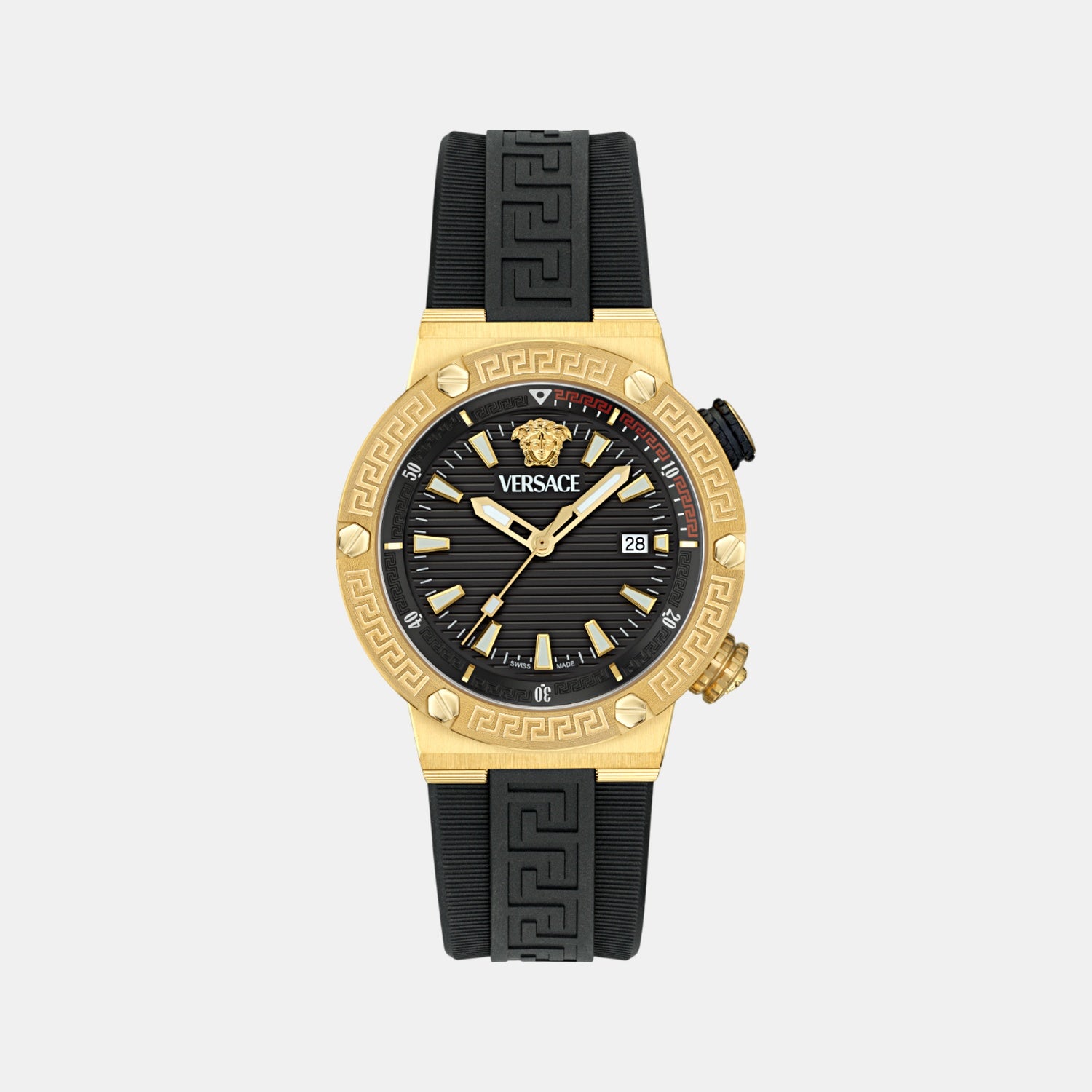 Greca Men Quartz Two Tone Dial Analog Recycled PU Watch VE8G00324