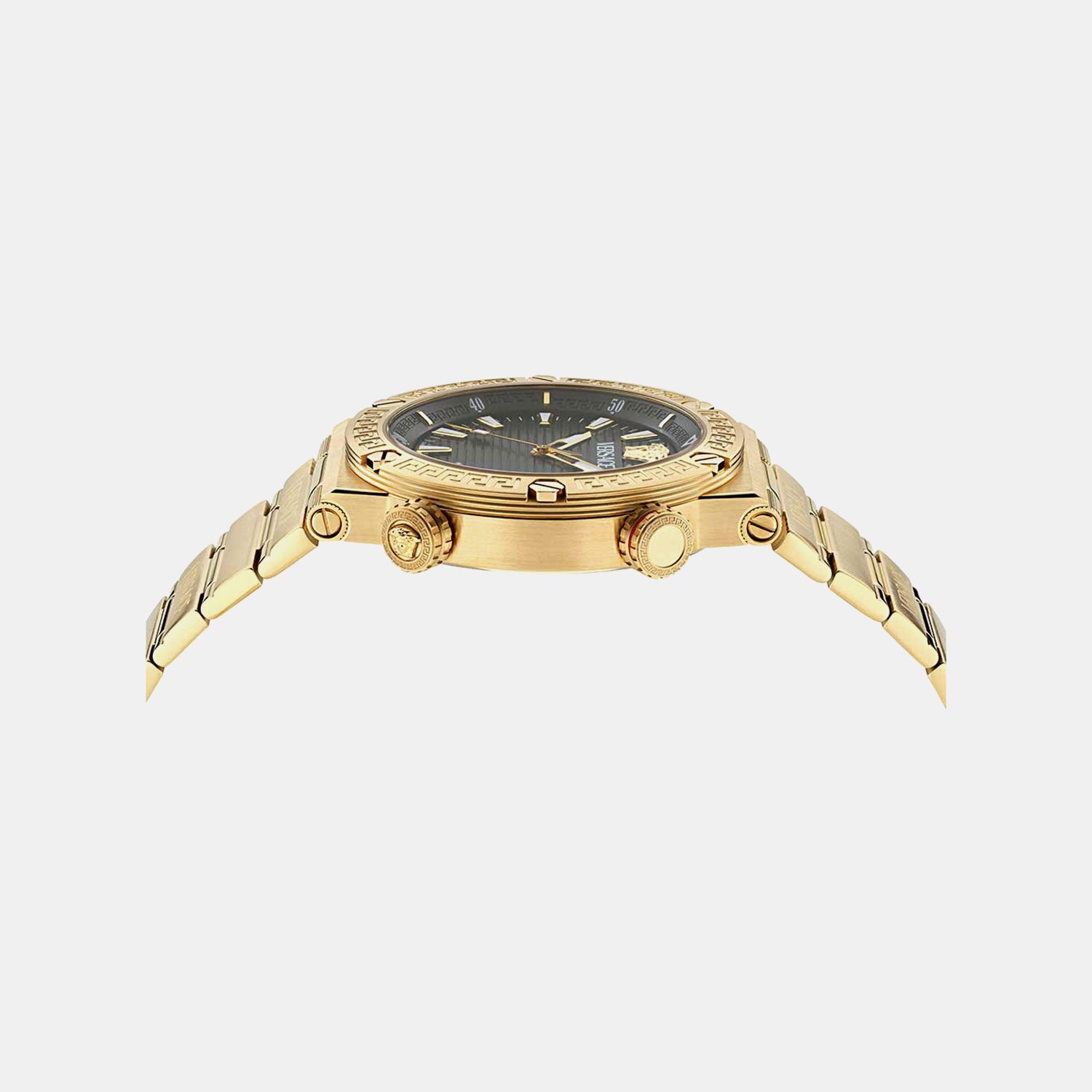 Men Quartz Black Dial Analog Stainless Steel Watch VE8G00624