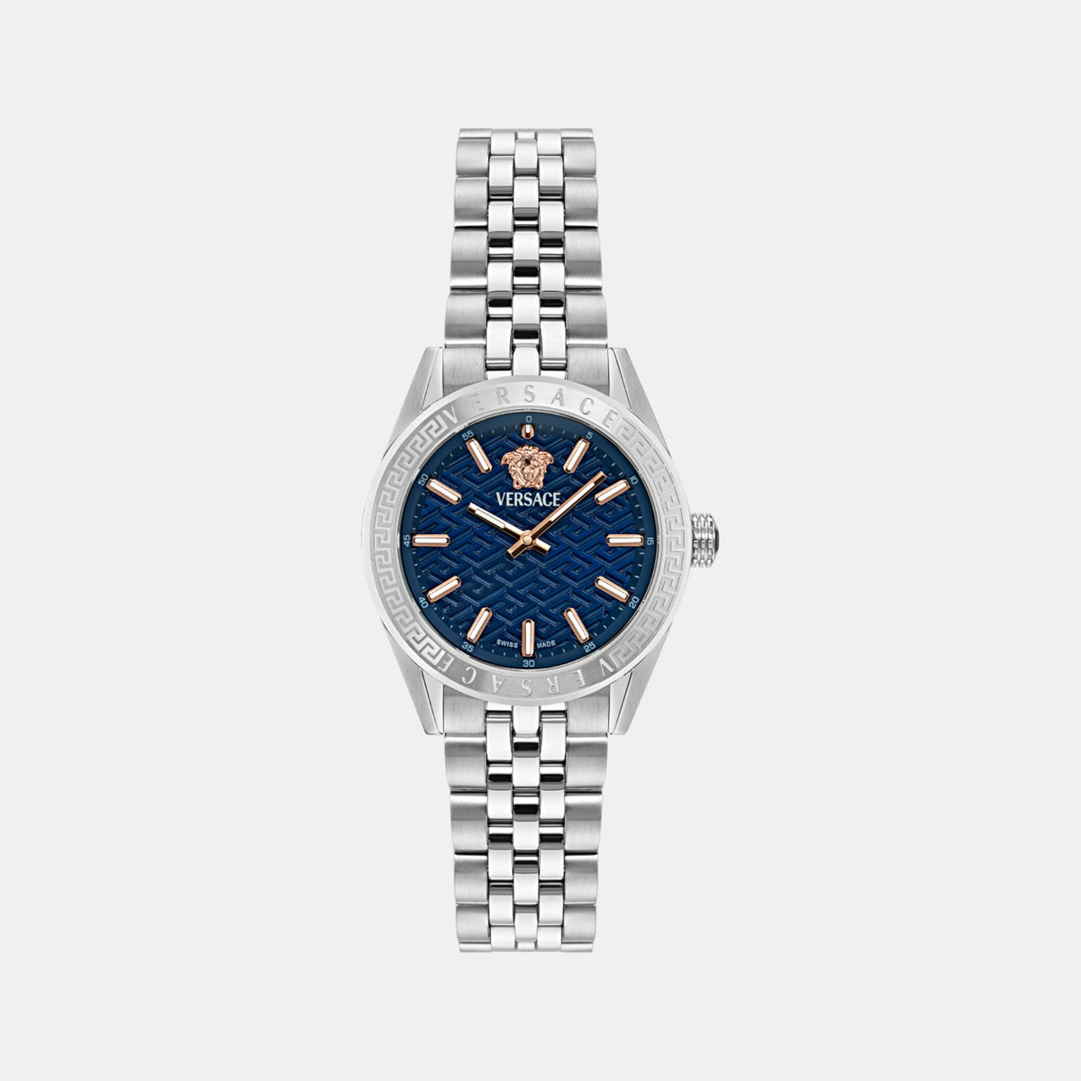 Timeless V-Code Women Quartz Blue Dial Analog Stainless Steel Watch VE8I00324