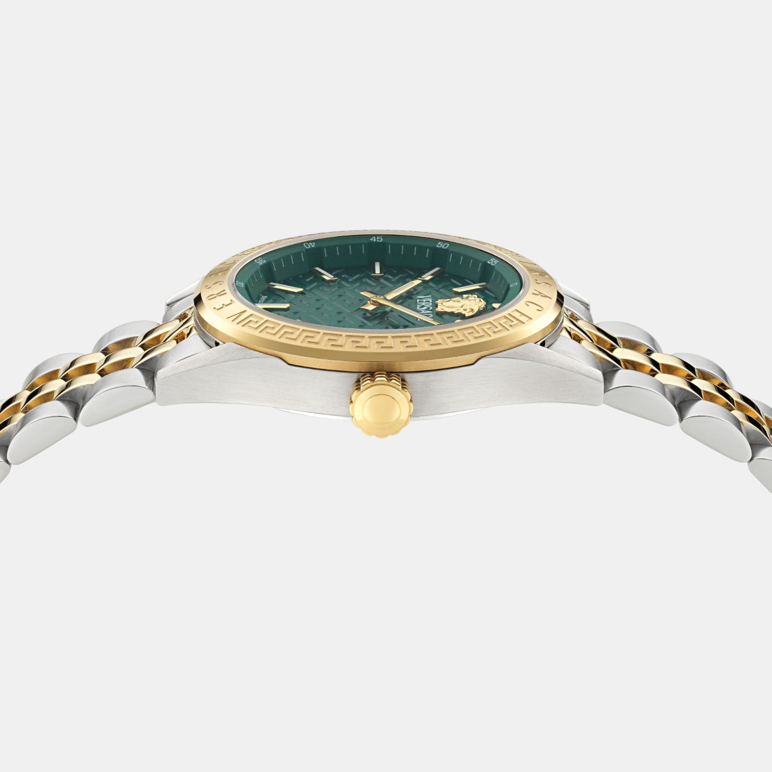 V-Code Women Quartz Green Dial Analog Stainless Steel Watch VE8I00424