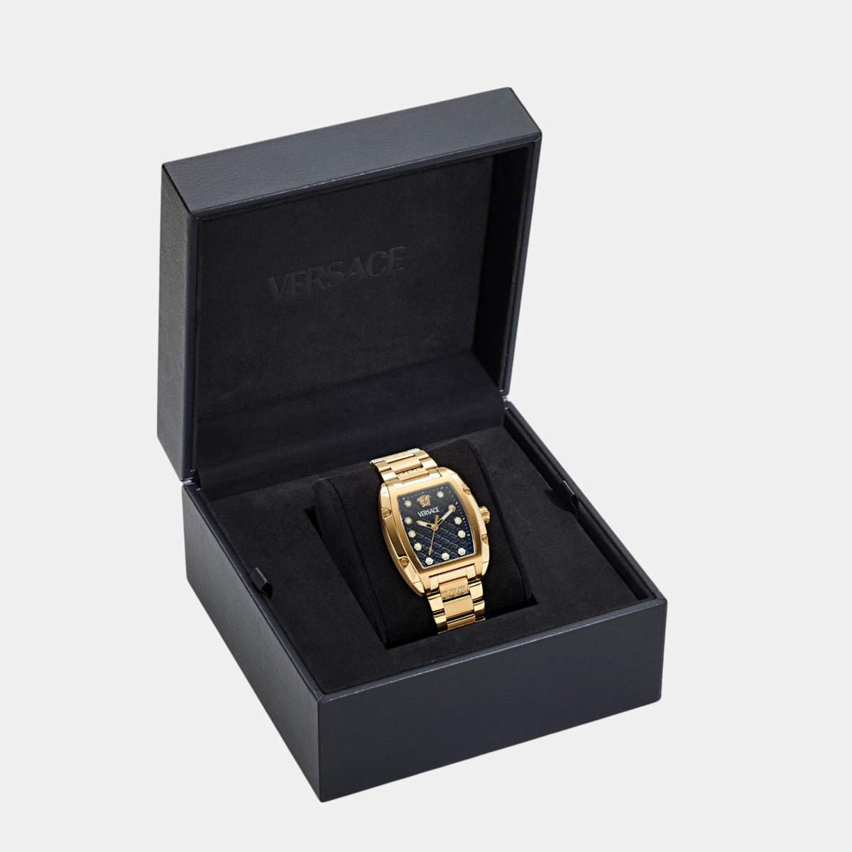 Dominus Women Quartz Black Dial Analog Stainless Steel Watch VE8K00524