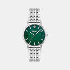 Greca Slim Men Quartz Green Dial Analog Stainless Steel Watch VE8Q00324