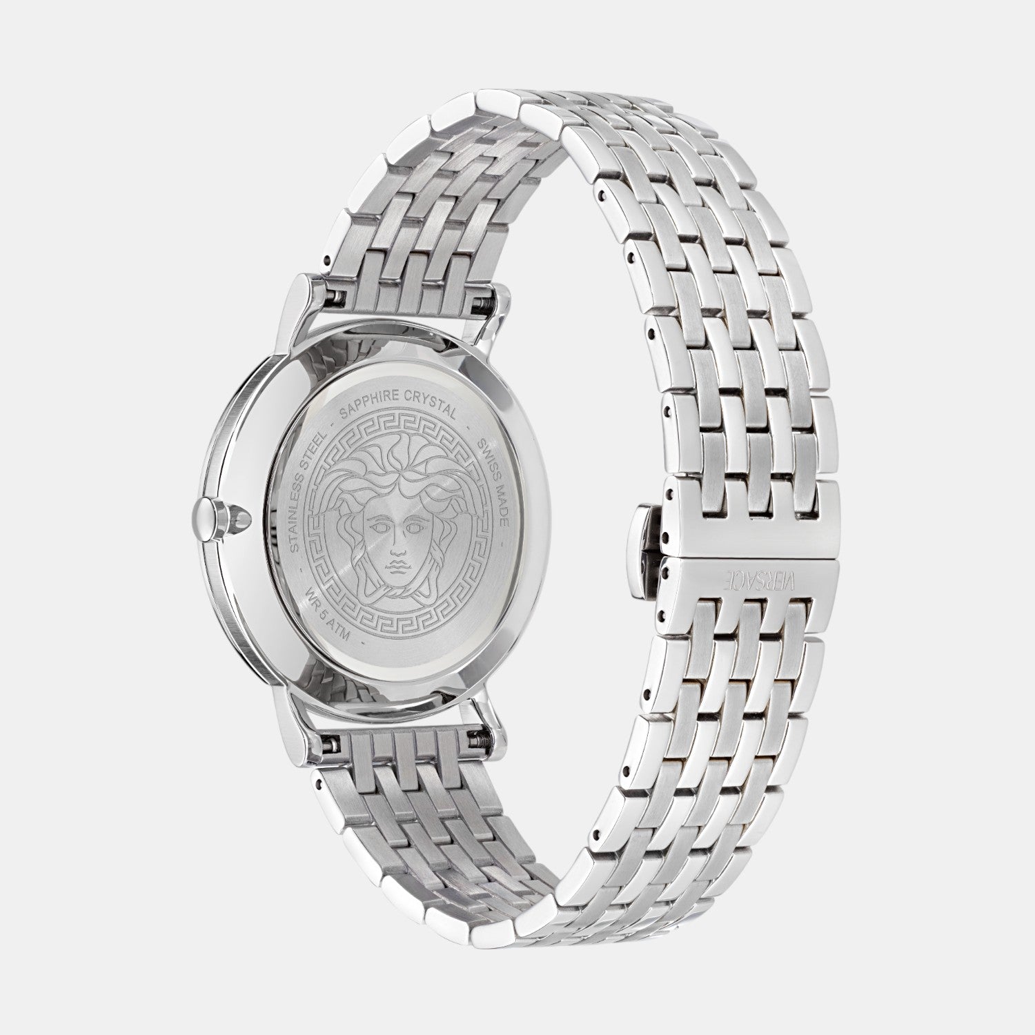 Greca Slim Men Quartz Green Dial Analog Stainless Steel Watch VE8Q00324