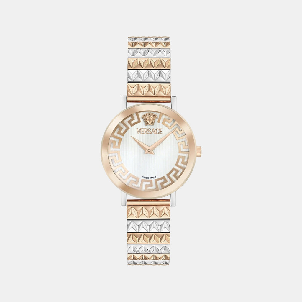 Daedalus Women Quartz Two Tone Dial Analog Stainless Steel Watch VE9A00324