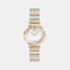 Daedalus Women Quartz Two Tone Dial Analog Stainless Steel Watch VE9A00324