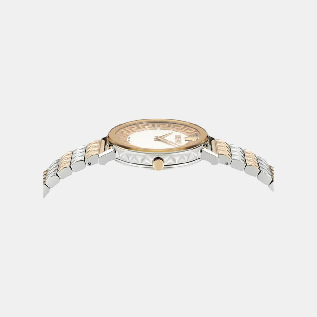 Daedalus Women Quartz Two Tone Dial Analog Stainless Steel Watch VE9A00324